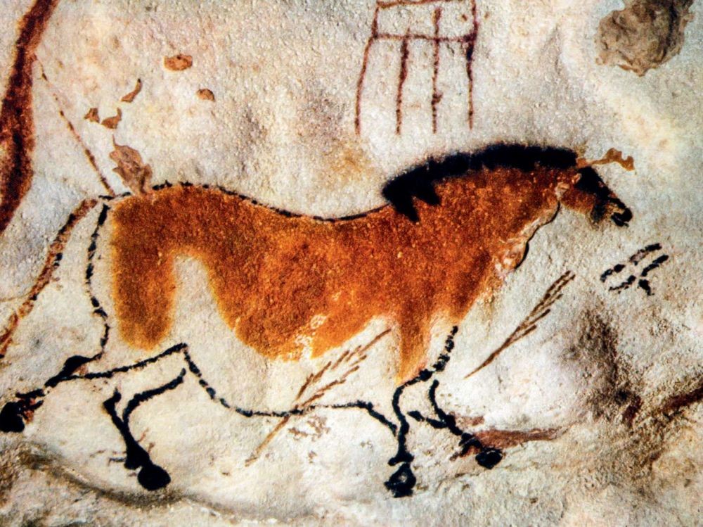 Grotte de Lascaux, Peinture d’un cheval.