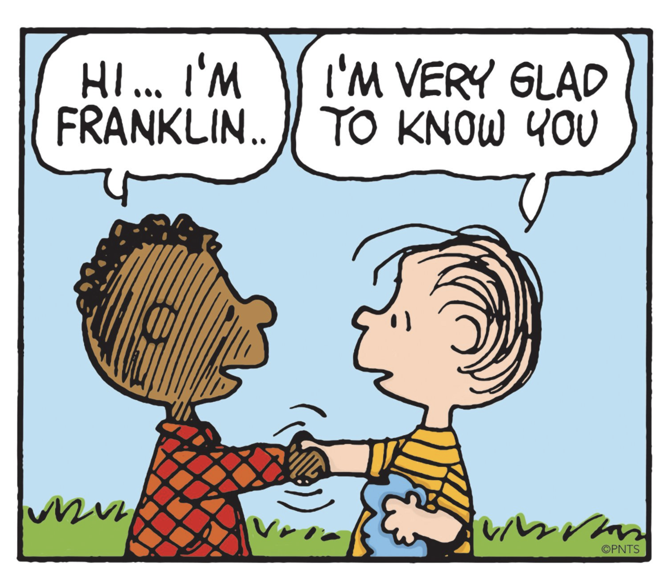 Peanuts Franklin als erster Character of Colour © Peanuts