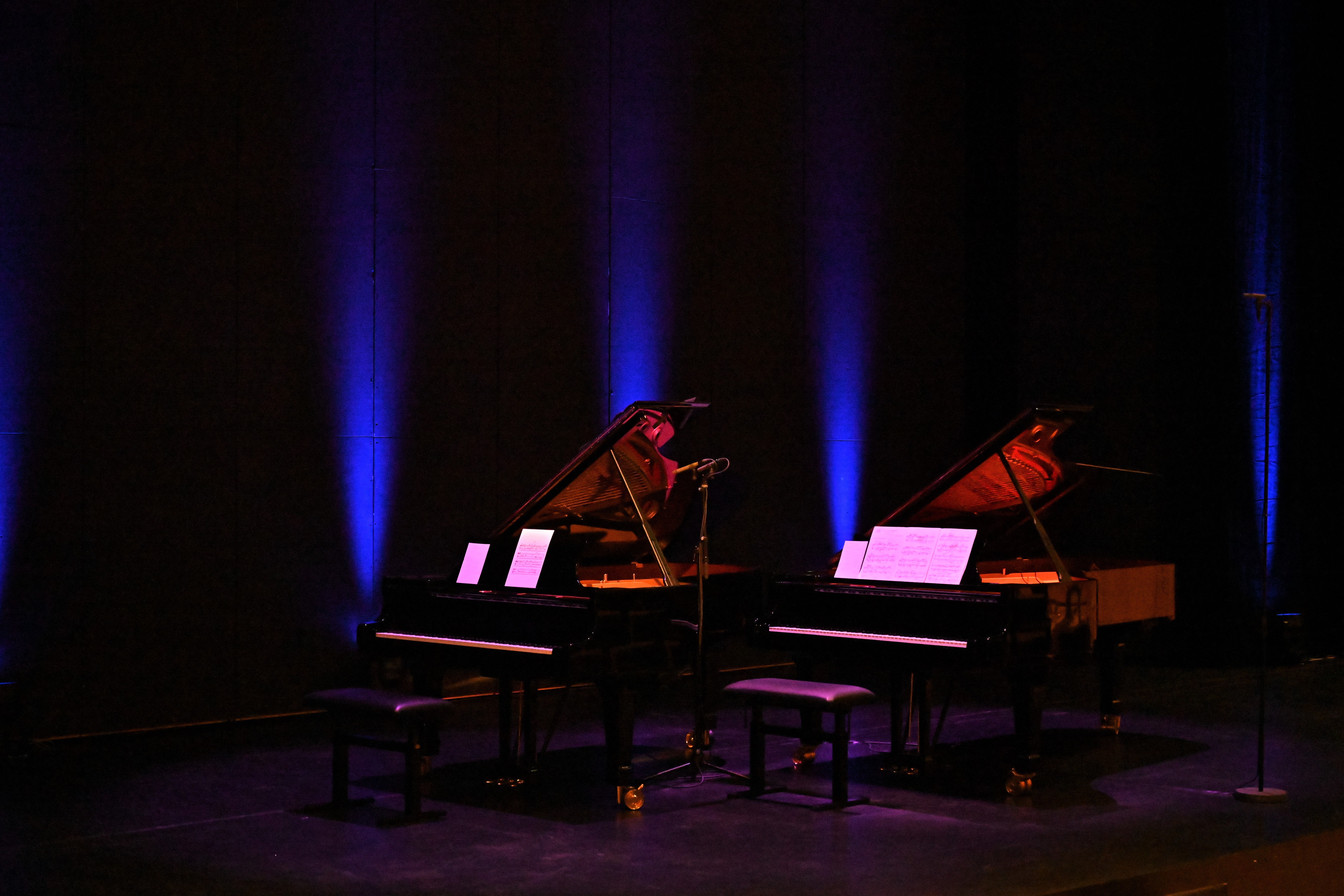 Auditorium du CAPE avec les deux pianos © François Zuidberg